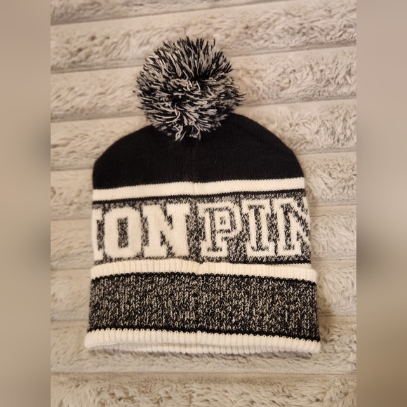 VS PINK Pink Nation Pom Beanie - Picture 2 of 2